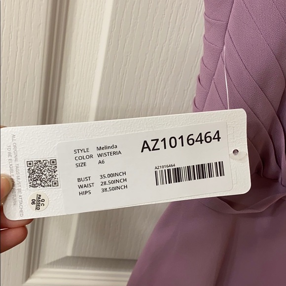 Azazie Melinda Dress in Wisteria, BRAND NEW - Picture 3 of 9
